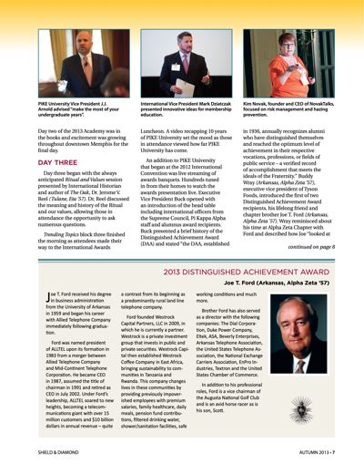 2013 Distinguished Achievement Award Joe T. Ford